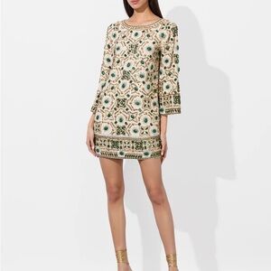 Alice + Olivia ELEONORA EMBELLISHED TUNIC DRESS